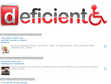 Tablet Screenshot of deficienteeficiente.com.br